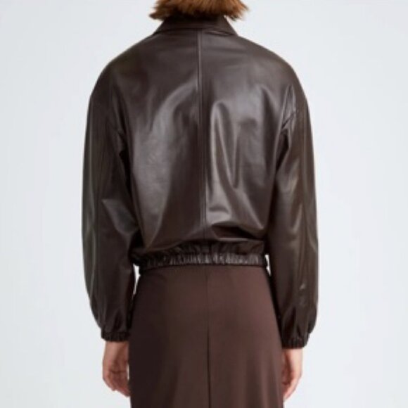 NWOT Nour Hammour Luna Leather Jacket - Picture 2 of 3
